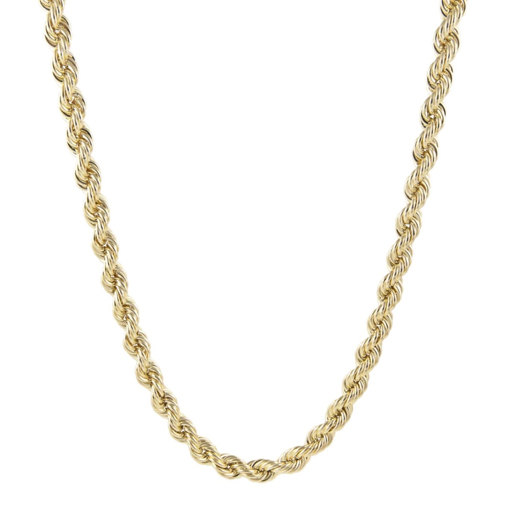 Rope Chain 16" Necklace 10K Yellow Gold